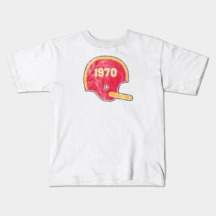 Kansas City Chiefs Year Founded Vintage Helmet Kids T-Shirt